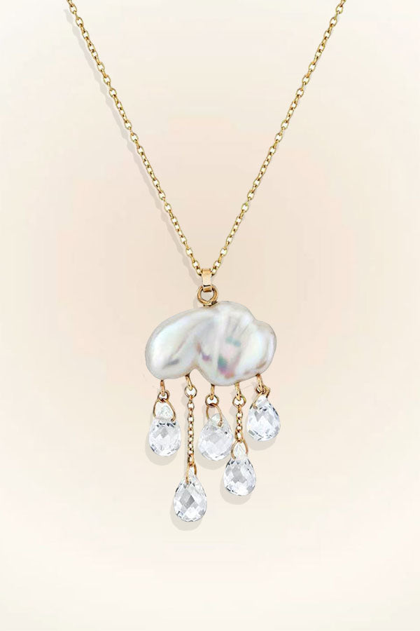 Vintage Ocean Series Pendant Cute Jellyfish Goldfish Pendant Necklace