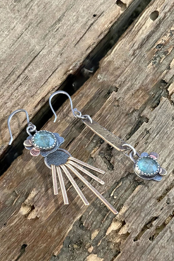 Bohemian Vintage Tassels Turquoise Earrings