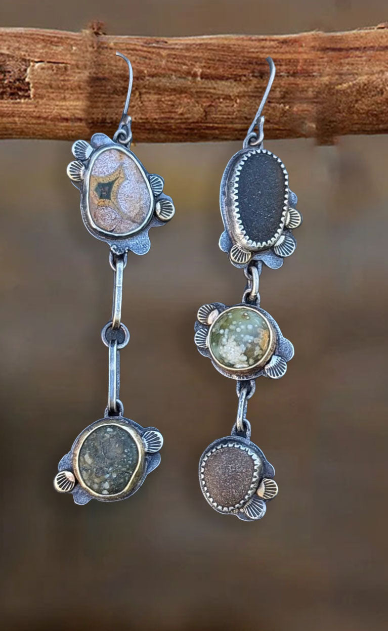 Bohemian Wanderer Natural Turquoise Earrings