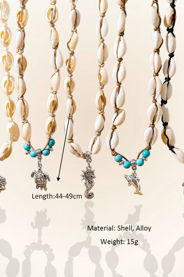 Ocean Wind Mermaid Shell Necklace Resort Island Beach Necklace