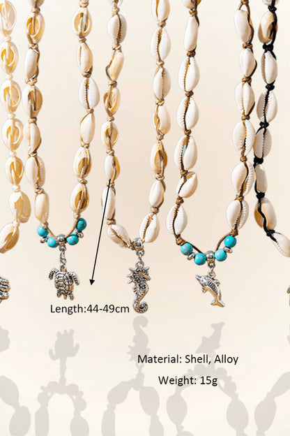Ocean Wind Mermaid Shell Necklace Resort Island Beach Necklace