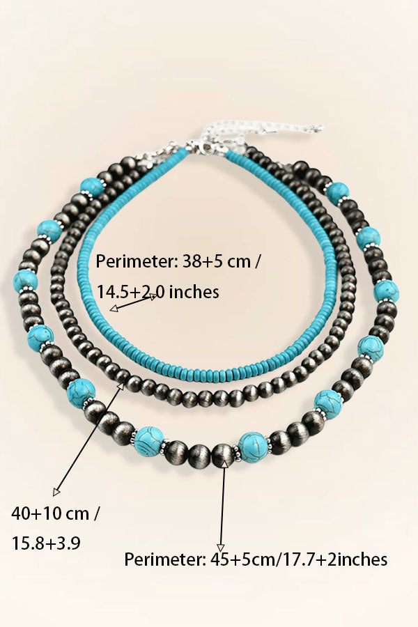 Artisan Turquoise Statement Necklace Set