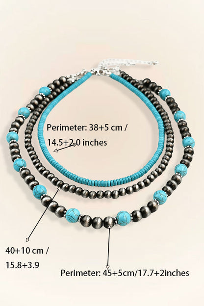 Artisan Turquoise Statement Necklace Set