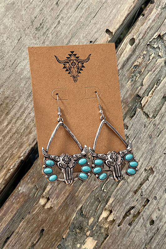 Vintage Turquoise Decorative Earrings