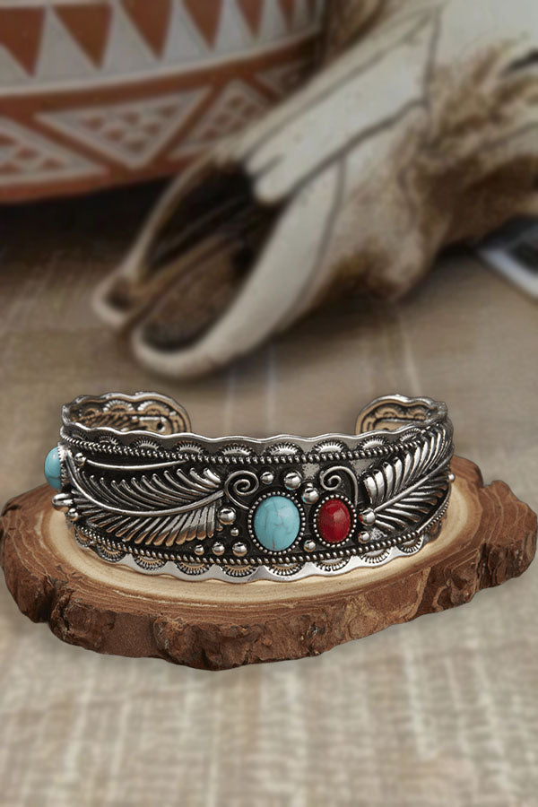 Navajo-Inspired Blue Turquoise Bracelet