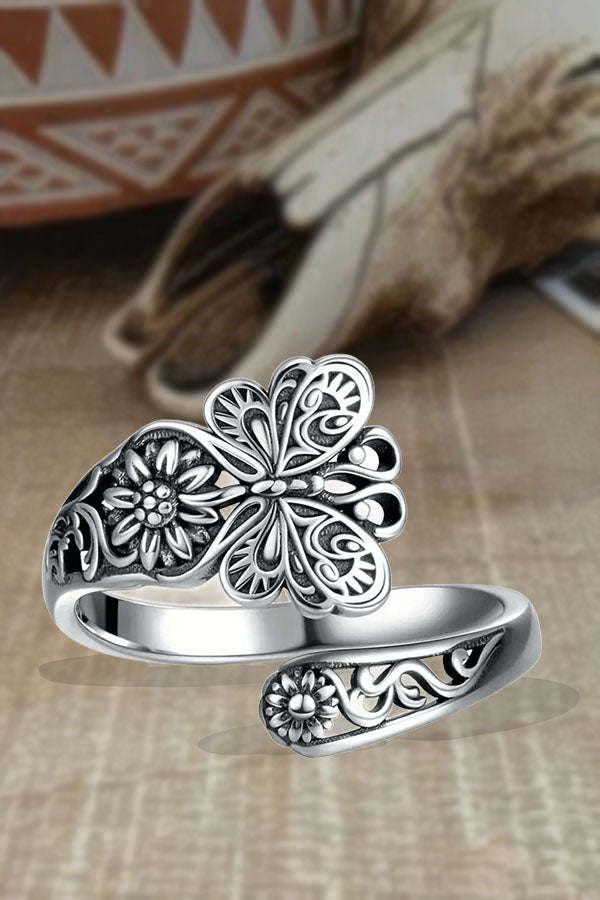 Vintage Boho Butterfly Ring