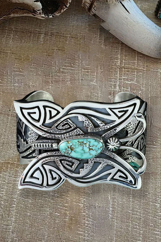 Handcrafted Butterfly Turquoise Cuff Bracelet
