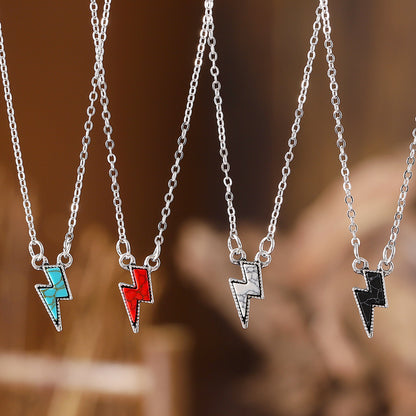 ‌Bohemian Lightning Turquoise Pendant Necklace