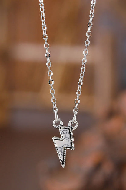 ‌Bohemian Lightning Turquoise Pendant Necklace