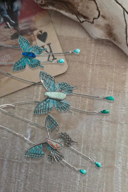 Bohemian Butterfly Turquoise Necklace