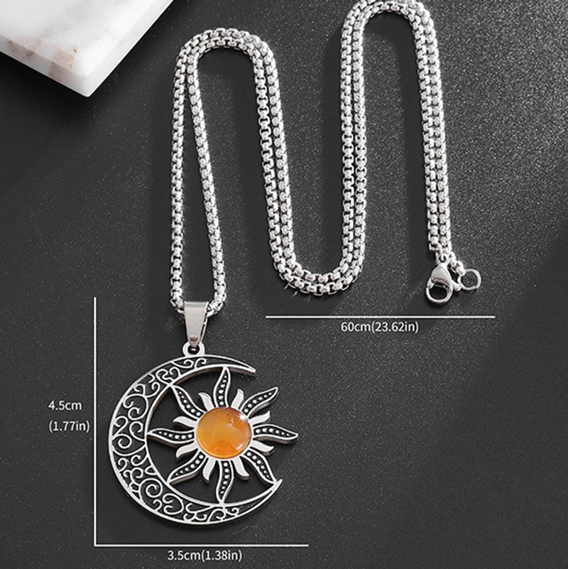 Celestial Sun & Moon Necklace