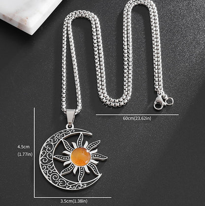 Celestial Sun & Moon Necklace