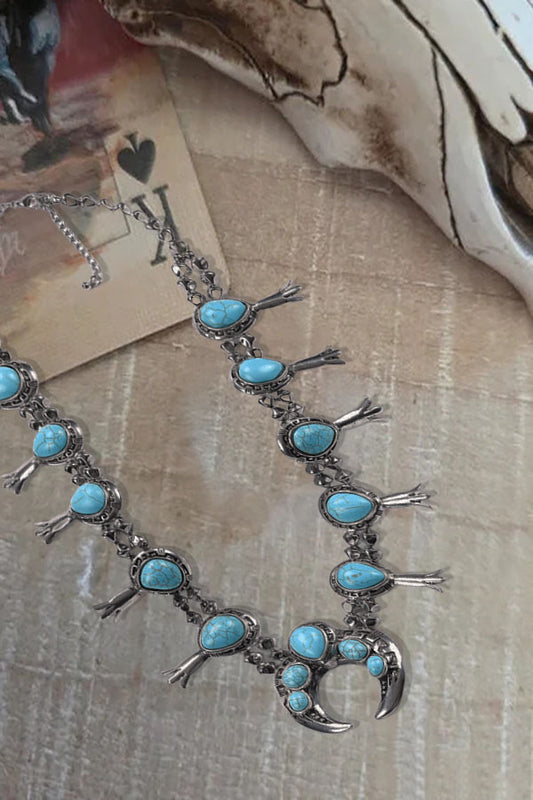 Turquoise Necklace  For Women Boho Western