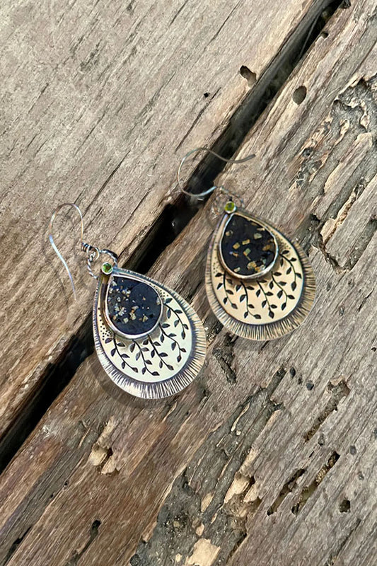 Bohemian Tree Branch Turquoise Earring