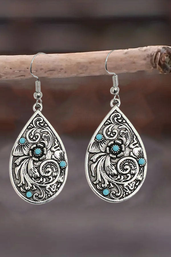 Cowgirl Filigree Turquoise Earrings