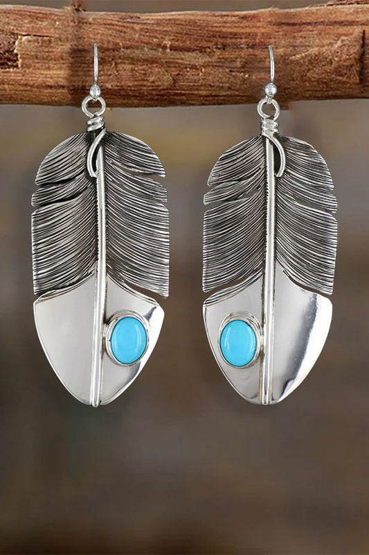 Handcrafted Native American Feather Turquoise
