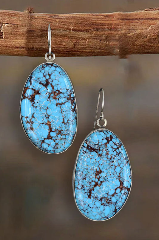 Egyptian Turquoise Dangle Earrings