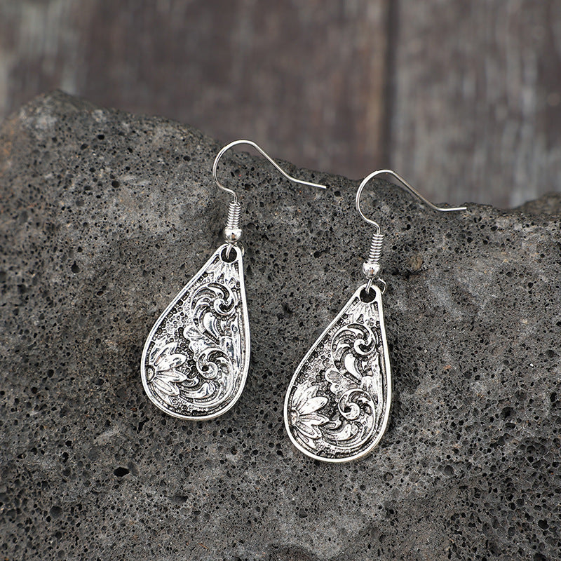 Vintage Filigree Teardrop Earrings